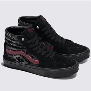 VANS SK8-Hi IN THE SHADOWS PORT RED/BLACK Women 10.0 US Mens 8.5US